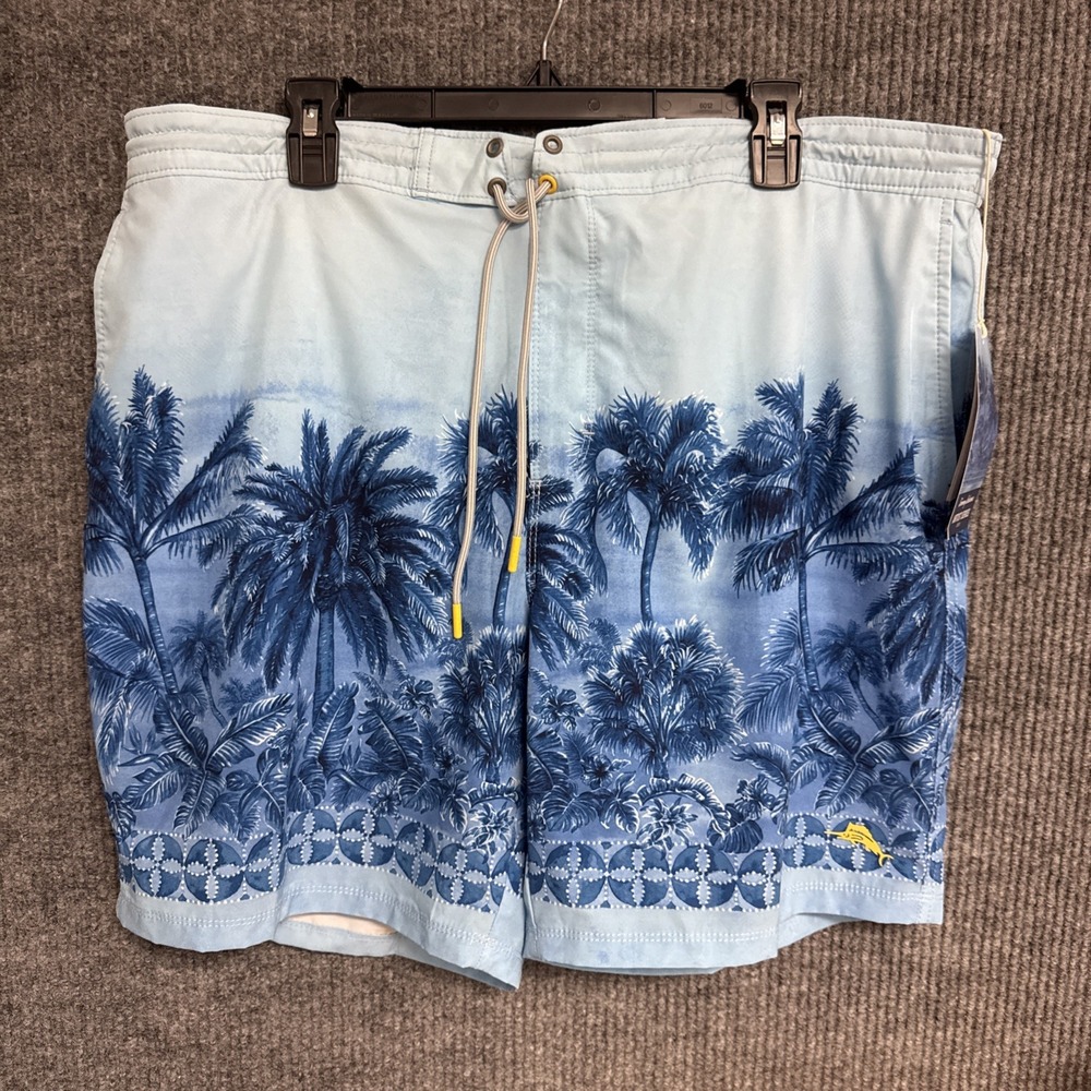 TOMMY BAHAMA Men's XXL 'Artist Series' Hibiscus Hues Baja Boardshorts NWT $100